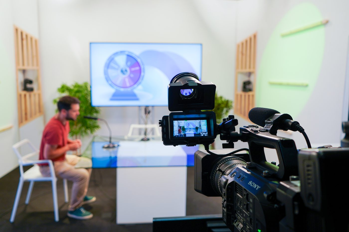 Un tournage en studio